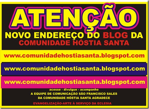 Novo Endereço Blog