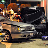 SACRAMENTO, CA | Truck crashes through parking lot smashing into parked cars. At hospital, gun shot discovered and victim dies.
Late Friday evening, a white pick-up truck blazed across the parking lot at Hard Time Billiards on Garfield Blvd. and slammed into several parked cars shoving them up against the structure.
CHP Officers remove evidence from truck that appears to be marijuana
On scene security personnel advised us that CHP found a large amount of “weed” in the truck and we later witnessed CHP removing what appeared to be marijuana in a jar from the vehicle.
The driver of the truck was extricated from the vehicle and transported to the hospital via AMR ambulance in critical condition. It was later discovered at the hospital that the driver had been shot and Sheriff deputies were advised. The man subsequently died at the hospital.
The victim has been identified as Steven Carmassi, 35, of Sacramento by the Coroners office.
Deputies do not know how the shootin News_101029_TruckCrash_Hard Time Billiards