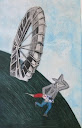 La Rueda de la Historia (The Wheel of History) 50 X 78cm, 2009
mix media etching