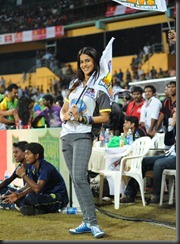 Actress Genelia @ Mumbai Heroes vs Kerala Strikers