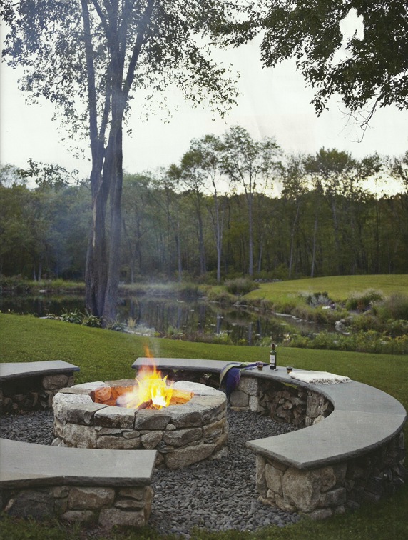house beautiful fire pit