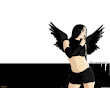 Gothic Angel Black Wings