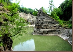 Looking Down River from Lower Falls