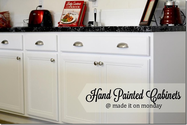 Hand Painted Cabinets @ Made it on Monday