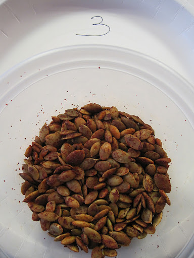 The winner in the spicy category-lime juice, hot smoked Spanish paprika, ancho chile powder and salt. Pleasantly spicy with a hint of lime.