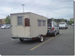 cute junky little homemade trailer 