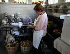 Phew!  Laura is just washing apples.