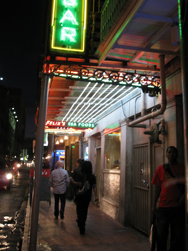 Felix's Sea Foods is right across the street from some more famous rivals in the French Quarter.