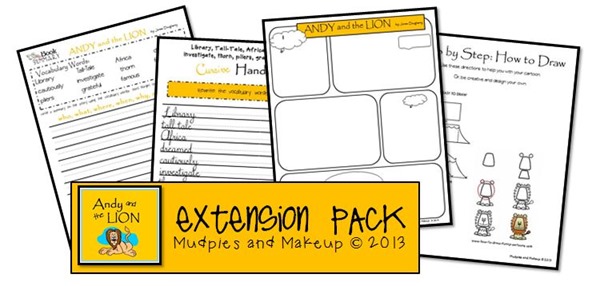 Free Printables Andy and the Lion Extension pack