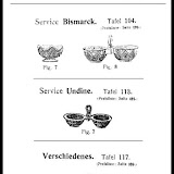 Villeroy & Boch in Wadgassen, Produktdatenblätter um 1900