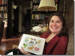 Leah opening Zoey's gift
