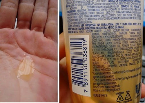 Novo Shampoo pure care dry oil dove Shampoo pure care dry oil
