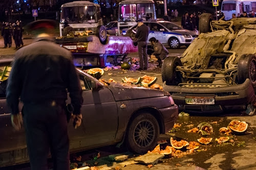 Фотографии беспорядков в Бирюлево
