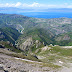 Sairam Lake from the peaks of the Burohoro Tagh, Xinjiang