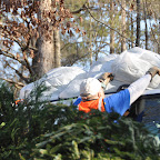 Wrapped in White Plastic Sheet