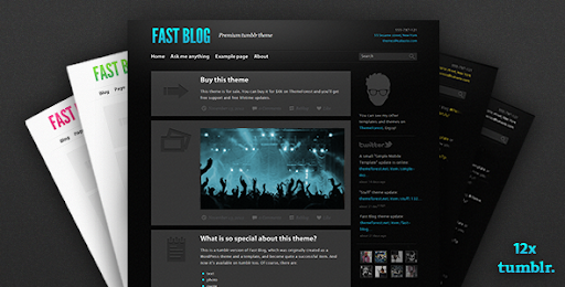 Fast Blog - tumblr theme - Blog Tumblr