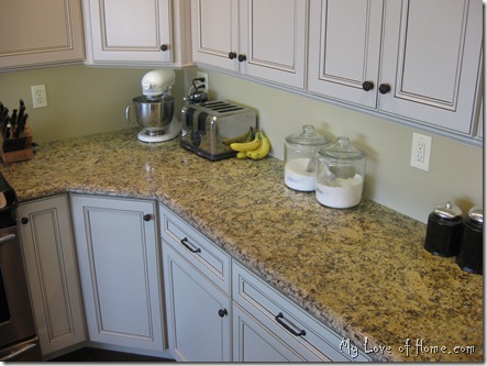  white cabinets, granite