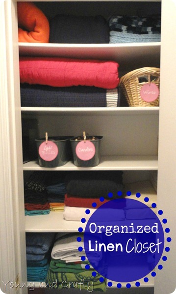 Organized Linen Closet