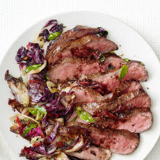 Balsamic Steak With Radicchio