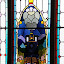 Beautiful Stained Glass of the Railway Station - Dunedin, New Zealand