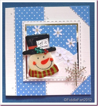 Let It Snow Snowman Christmas Card Let It Snow Snowman Christmas Card