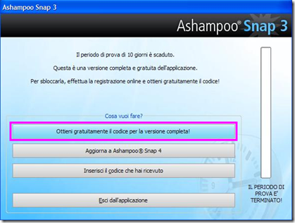 Ashampoo Snap 3 Ottieni gratuitamente il codice per la versione completa!