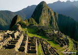 Huyana Picchu is the big mountain in the back. Huyana Picchu is the big mountain in the back.