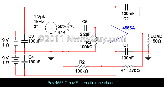eBay 4556 Cmoy Schematic (one channel)