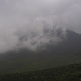 Cloud rolls in onto Bukittunggul peak (Daniel Quinn, February 2010)