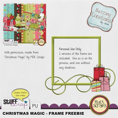 MDK Scraps - Christmas Magic - Frame Freebie Preview
