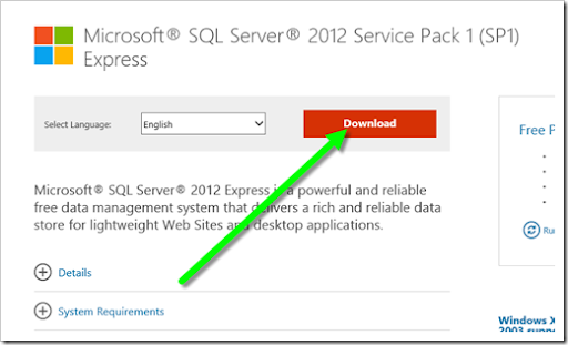 sql 2012 express download sp1 sql 2012 express download sp1