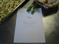 The menu