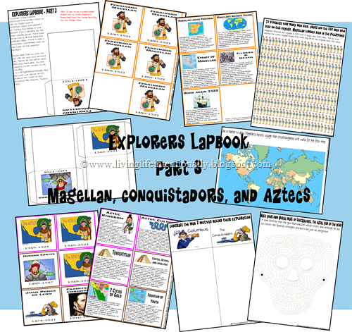 FREE Exploreres Lapbook (3) - Magellan, Conquistadors & Aztecs FREE Exploreres Lapbook (3) - Magellan, Conquistadors & Aztecs