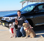 Me and my dogs all ready for a ride on a beautiful day