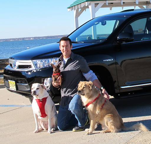 Me and my dogs all ready for a ride on a beautiful day