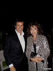 Iván Gancedo con Joan Collins en Palm Springs.