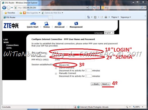 MODEM ZTE - ZXDSL ROTEAR E CONFIGURAR FACIL - 08