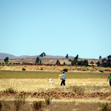 Farm machinery is very uncommon in Bolivia.
