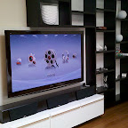 Panasonic Plasma TV set, Integra Receiver, Dynaudio Front Speakers, Sunfire subwoofer with X-Media Audio/Video server-client solution. Panasonic Plasma TV set, Integra Receiver, Dynaudio Front Speakers, Sunfire subwoofer with X-Media Audio/Video server-client solution.