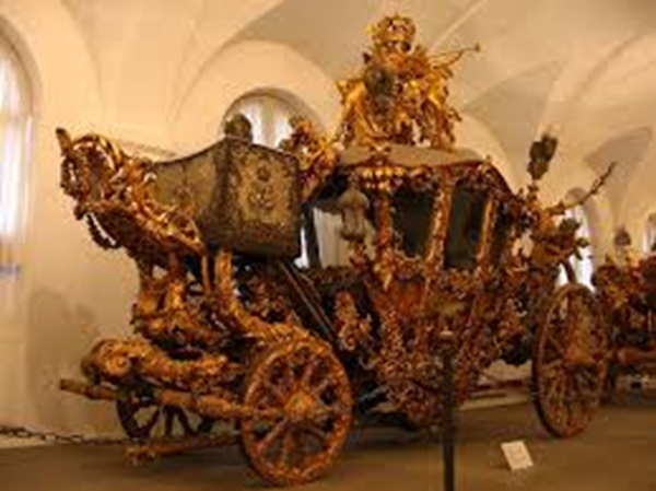 Carroza del rey Ludwig II de Baviera, restaurada en 1871 Carroza del rey Ludwig II de Baviera, restaurada en 1871