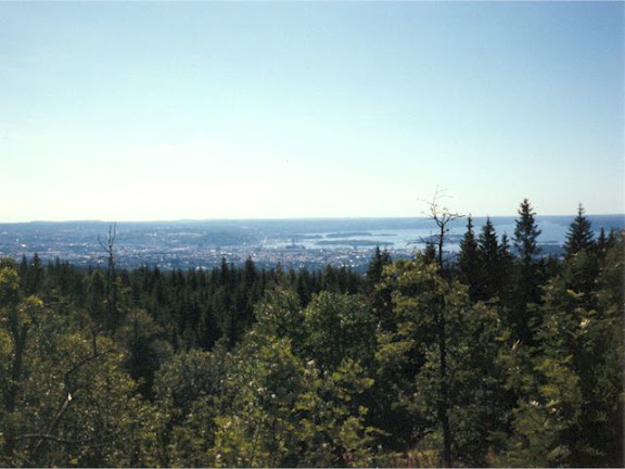 Panoramic view to Oslo, Norway