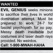 Wanted - Minions!