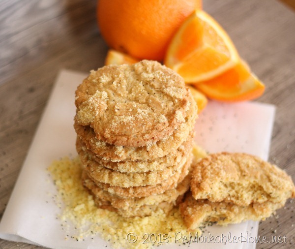 Cookie of the Week- Orange Poppyseed Snickerdoodles {ReMarkableHome.net}