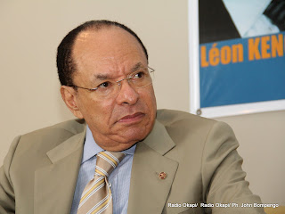 Léon Kengo Wa Dondo, président du Sénat congolais le 8/11/2011 à Kinshasa. Radio Okapi/ Ph. John Bompengo