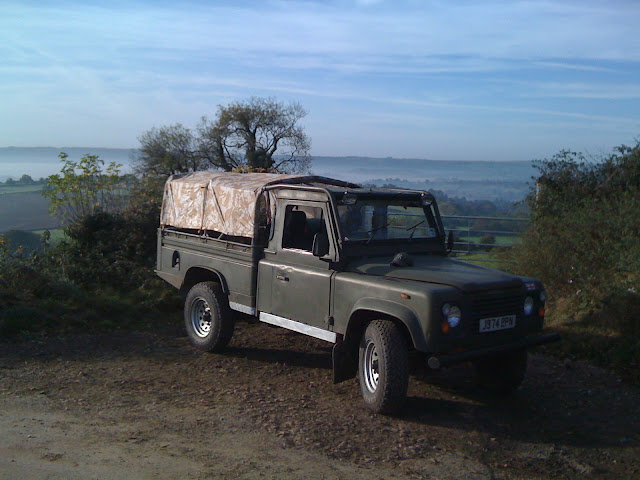 The fabulous Mendip hills in the background
