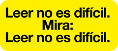 Leer no es dif&iacute;cil