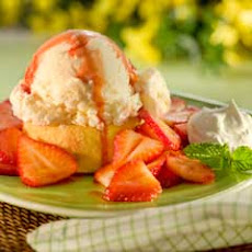 Strawberry-topped Ice Cream Tartlets