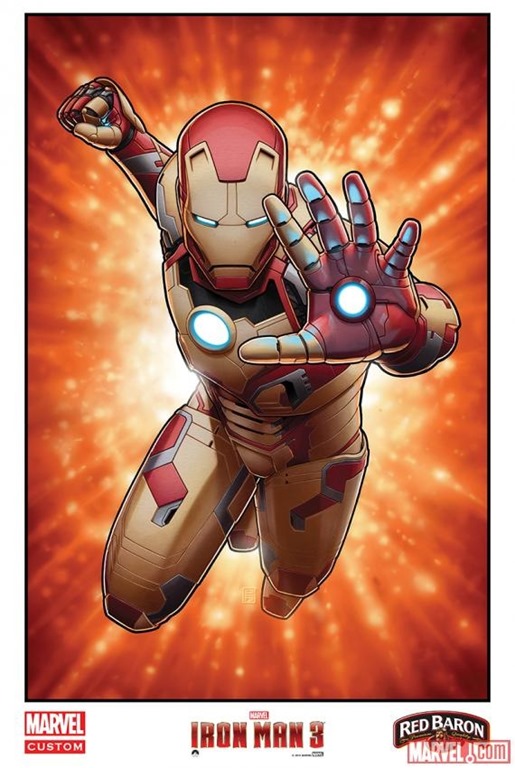 Iron Man 3 Five Comic Art Posters 02