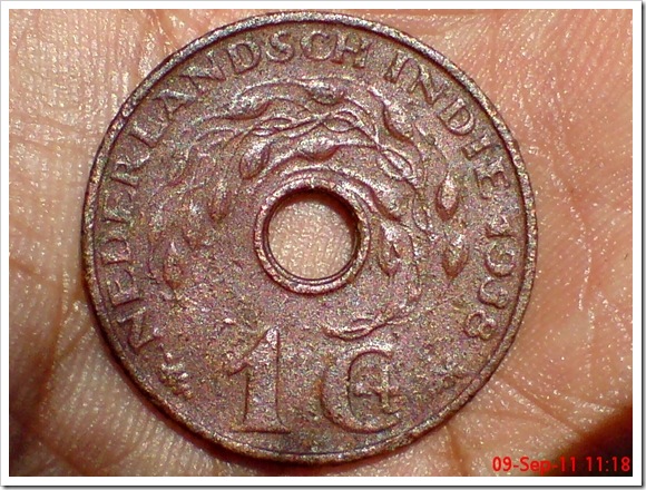 1 Cent Nederlandsch Indie 1938