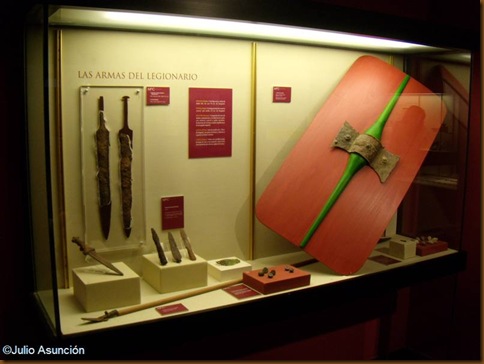 Armamento del legionario romano - museo de la romanización - Calahorra